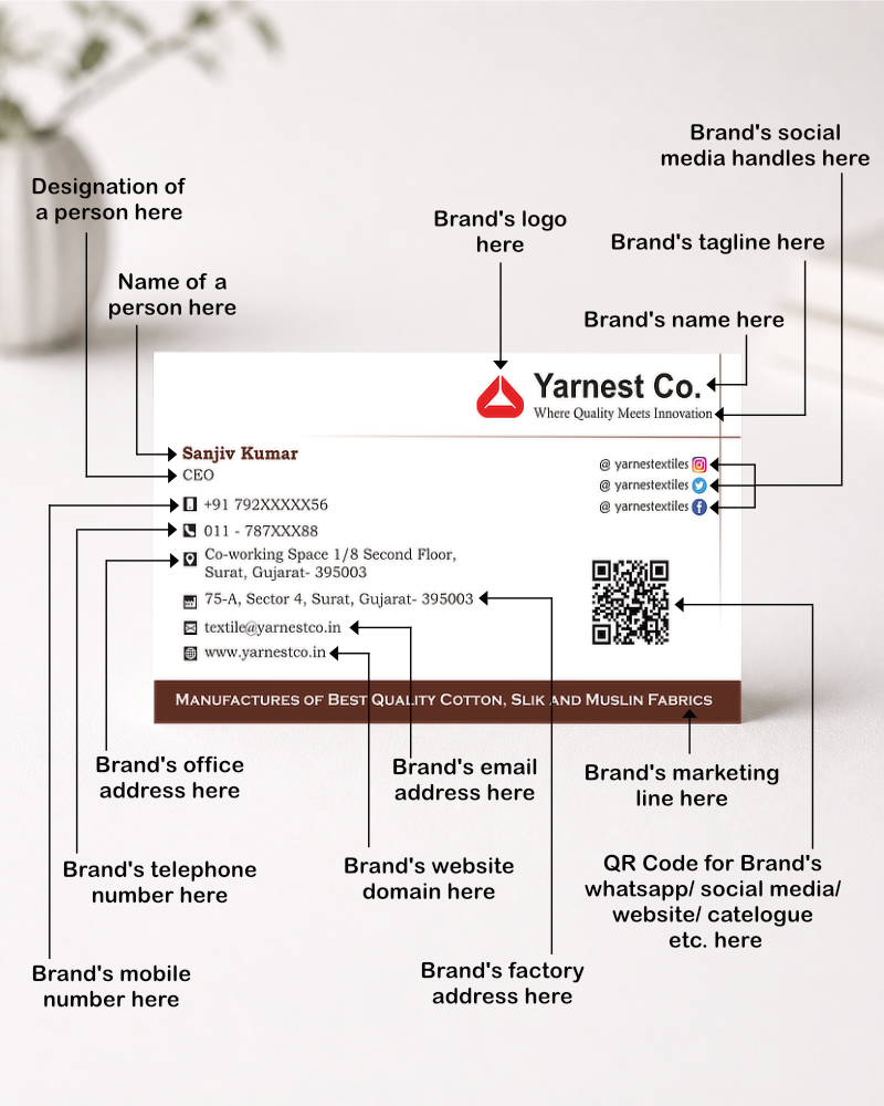 Executive Grid Visiting Card - Image 2