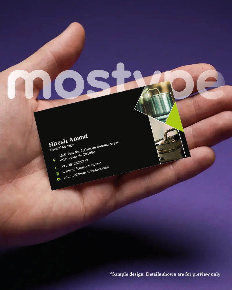 Axis Modern Visiting Card - Image 2