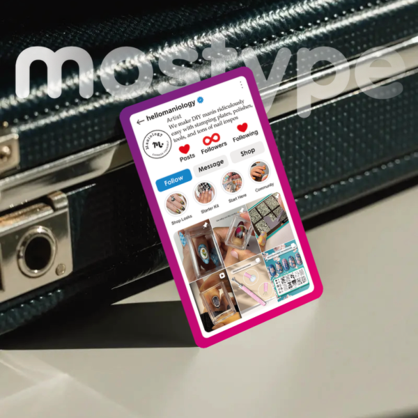 Snap Signature Insta Visiting Card